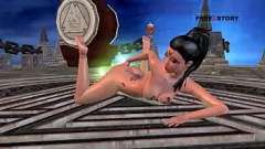 Jouer Anime porno 3D : une ado se doigte la chatte et le cul