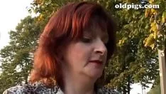 Dictator milf plunks up a boy in a parkland for a goodness fuck